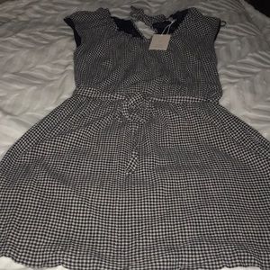 NWT  LC blue/white gingham dress
